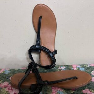 Black Braided Women's Sandals